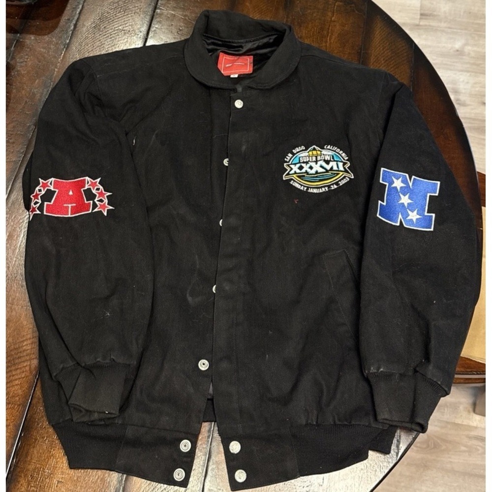 Jeff Hamilton Super Bowl XXXVII Jacket NFL‎ San Diego 2003 Cotton